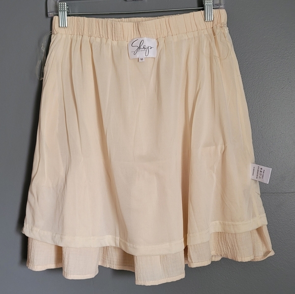 Shop Style Your Senses 100% Cotton Cream Skirt. Size M - Picture 5 of 6